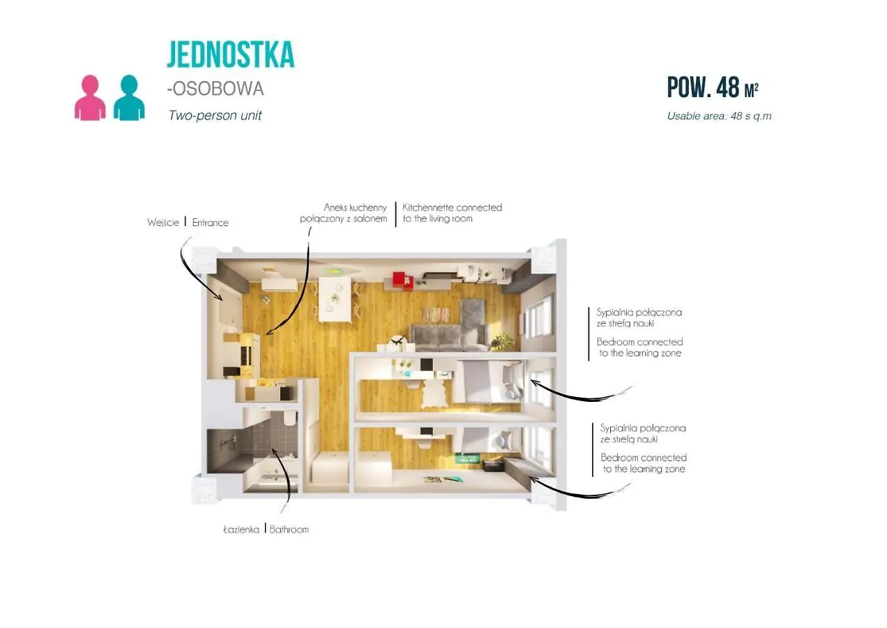 Studios And Shared Rooms At Livinnx Krakow 0*,  Poland
